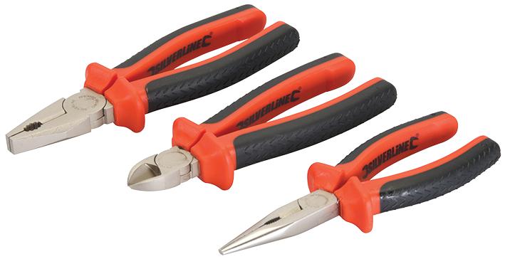 282501 VDE PLIER SET, 3PC SILVERLINE