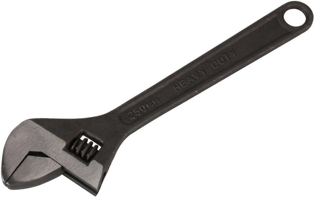 D03109 ADJUSTABLE SPANNER, BLACK, 10IN/250MM DURATOOL