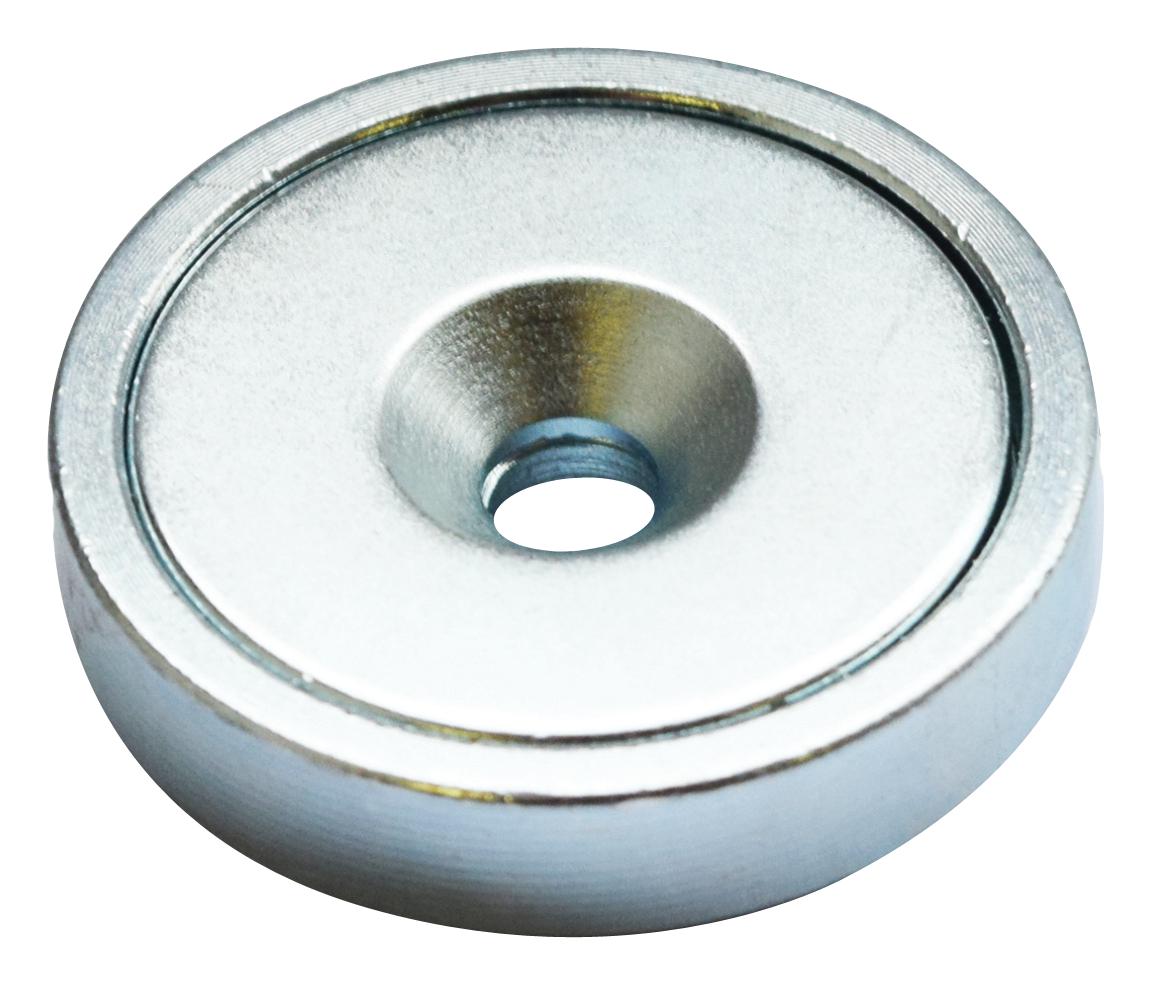 E998/NEO MAGNET, SHALLOW POT, NEODYMIUM, 10MM DIA ECLIPSE MAGNETICS