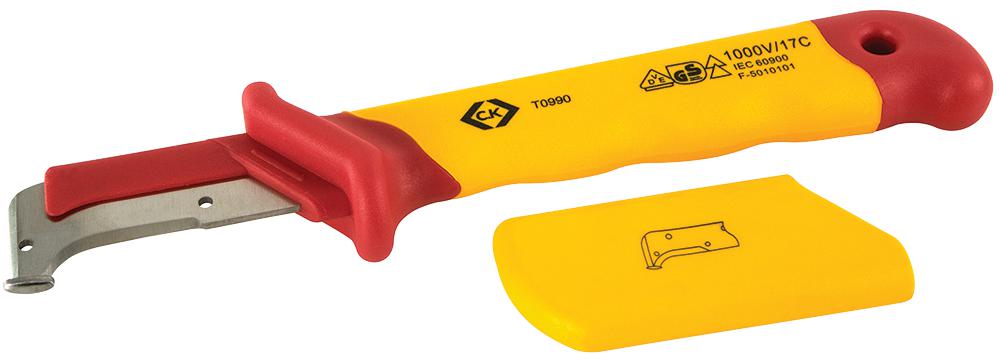 T0990 STRIPPING KNIFE, 185MM, STAINLESS STEEL CK TOOLS