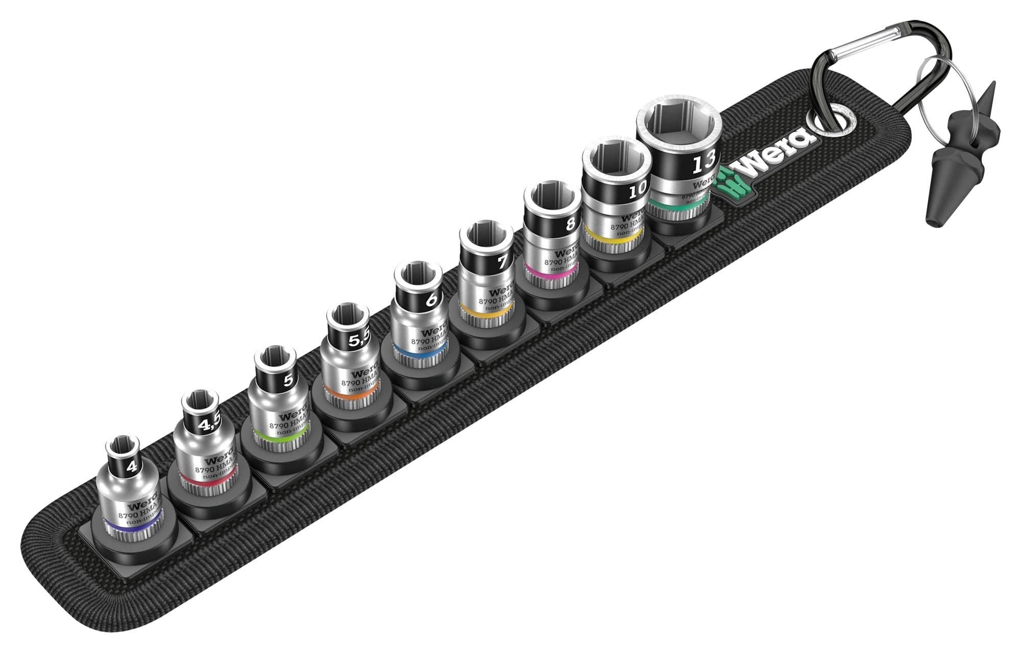 WERA Sets BELT 1 BIT SOCKET SET, 1/4IN DRIVE, 13PC WERA 2797148 BELT 1