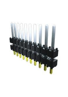 SAMTEC Stacking DW-03-15-G-S-200 STACKING CONN, HEADER, 3POS, 1ROW SAMTEC 3683605 DW-03-15-G-S-200