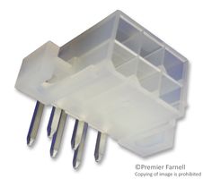 39-29-1068 - Pin Header, Power, Wire-to-Board, 4.2 mm, 2 Rows, 6 Contacts, Through Hole Right Angle - MOLEX