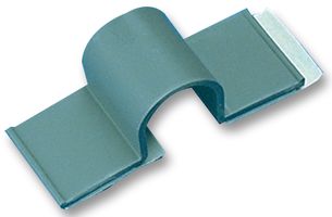 A2C12-A-C8 - Fastener, C Clip, Dual Pad, Adhesive Backed Cable Clamp, PVC (Polyvinylchloride), Grey, 33 mm - PANDUIT