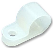 CCS19-S8-C - Fastener, P Clip, Screw Mount Cable Clamp, 4.8 mm, Nylon 6.6 (Polyamide 6.6), Natural, 10.9 mm - PANDUIT
