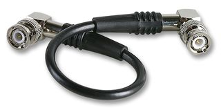 1337773-2 - RF / Coaxial Cable Assembly, 90° BNC Plug to BNC Plug, RG58, 50 ohm, 19.69 ", 500 mm, Black - GREENPAR - TE CONNECTIVITY