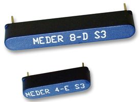 MK6-5-C - Reed Switch, MK6 Series, PCB Mount, 20 mm, SPST-NO, 10 W, 200 Vac/dc, 0.5 A, 15 to 20 AT - STANDEXMEDER