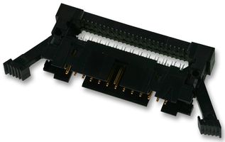 1-111504-4 - IDC Connector, Latched, IDC Plug, Male, 2.54 mm, 2 Row, 10 Contacts, Cable Mount - AMP - TE CONNECTIVITY