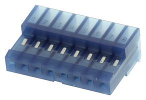 3-640442-8 - IDC Connector, 26 AWG, IDC Receptacle, Female, 2.54 mm, 1 Row, 8 Contacts, Cable Mount - AMP - TE CONNECTIVITY