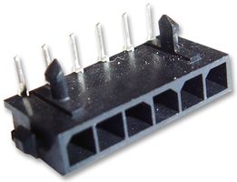 2-1445055-4 - Pin Header, Wire-to-Board, 3 mm, 1 Rows, 4 Contacts, Through Hole Right Angle, Micro MATE-N-LOK - AMP - TE CONNECTIVITY