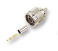 N1121A1-NT3G-1-50 - RF / Coaxial Connector, N Coaxial, Straight Plug, Crimp, 50 ohm, RG58, RG58C, Brass - AMPHENOL RF