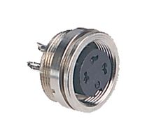 09 0324 00 06 - Circular Connector, 680 Series, Panel Mount Receptacle, 6 Contacts, Solder Socket, Zinc Alloy Body - BINDER