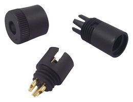 09 9747 70 03 - Circular Connector, 719 Series, Cable Mount Plug, 3 Contacts, Solder Pin, Snap-In - BINDER