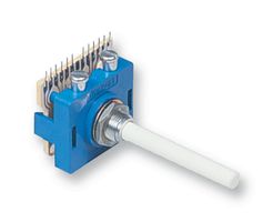 PT6509/BMH - Rotary Switch, 3 Position, 3 Pole, 30 °, 500 mA, 250 V, PT - LORLIN