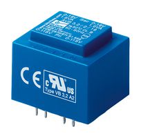 AVB0.35/2/12 - PCB Transformer, Class II, Encapsulated Safety Isolating, 2 x 115V, 2 x 12V, 350 mVA, 50Hz / 60Hz - BLOCK