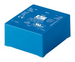 FL6/9 - PCB Transformer, UI 30 x 10.5, Encapsulated Safety Isolating, 2 x 115V, 2 x 9V, 6 VA, 50Hz / 60Hz - BLOCK