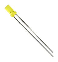 L-424YDT - LED, Cylindrical, Yellow, Through Hole, T-1 (3mm), 20 mA, 2.1 V, 588 nm - KINGBRIGHT