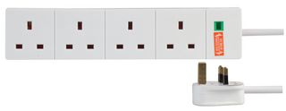 9988S-8M - 4-Gang Surge Protected Extension, 8m Lead - PRO ELEC