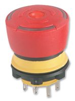 84-5030.0020 - Emergency Stop Switch, SPST-1NO / 1NC, On-Off, Quick Connect, Solder, 3 A, 250 V, 250 V - EAO