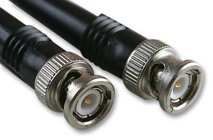 R284C0351023 - RF / Coaxial Cable Assembly, BNC Plug to BNC Plug, KX6A, 75 ohm, 19.7 ft, 6 m, Green - RADIALL