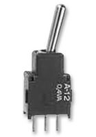 A12AP - Toggle Switch, On-Off, SPDT, Non Illuminated, A, Panel Mount, 100 mA - NKK SWITCHES