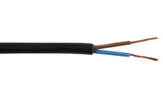 2182Y-0.5MMBLK - Multicore Cable, Flexible, Round, Per M, Unscreened, 2 Core, 0.5 mm² - MULTICOMP PRO