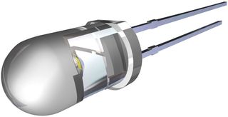 SLX-LX5093UWC/C - High Brightness LED, 5mm White LED, White, 40 °, 1.3 lm, 100 mA - LUMEX
