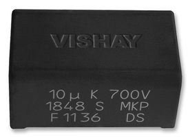 MKP1848S55010JP2C - Power Film Capacitor, Metallized PP, Radial Box - 2 Pin, 5 µF, ± 5%, DC Link, Through Hole - VISHAY