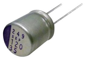 100SXE15M - Polymer Aluminium Electrolytic Capacitor, 15 µF, 100 V, Radial Leaded, 0.04 ohm - PANASONIC