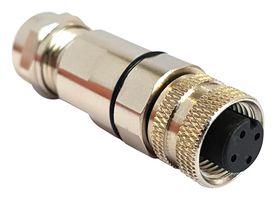 PXMBNI12FBF08ASCPG7 - Sensor Connector, Buccaneer M12 Series, M12, Female, 8 Positions, Solder Socket - BULGIN LIMITED