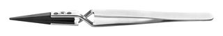 2AXCFR.SA - Tweezer, Component Positioning, Straight, Round, Stainless Steel, PA66 Tip, 125 mm - IDEAL-TEK