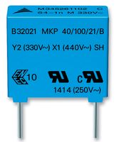B32021A3332M289 - Safety Capacitor, Metallized PP, Radial Box - 2 Pin, 3300 pF, ± 20%, Y2, Through Hole - EPCOS