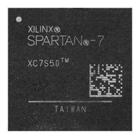XC7S50-1CSGA324I - FPGA, Spartan-7, MMCM, PLL, 210 I/O's, 464 MHz, 52160 Cells, 950 mV to 1.05 V, CSBGA-324 - AMD XILINX