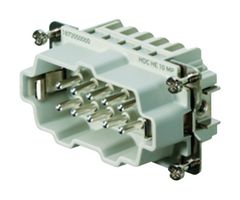 HDC HE 10 MP - Heavy Duty Connector, RockStar HE, Insert, 10+PE Contacts, 4, Plug, Push Lock Pin - WEIDMULLER
