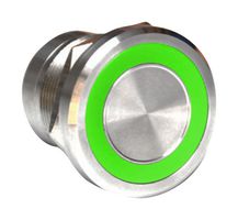 MC22LCSGR - Vandal Resistant Switch, MC, 22.2 mm, SPST-NC, On-Off, Flush, Natural - BULGIN LIMITED