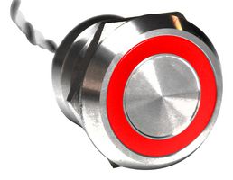 MC25MOSRG - Vandal Resistant Switch, MC, 25.2 mm, SPST-NO, Off-(On), Flush, Natural - BULGIN LIMITED