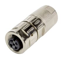 21033822400 - Sensor Connector, M12 Slim Design HARAX Series, M12, Female, 4 Positions, IDC / IDT Socket - HARTING