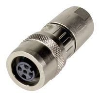21033822401 - Sensor Connector, M12 Slim Design HARAX Series, M12, Female, 4 Positions, IDC / IDT Socket - HARTING