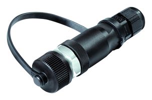 99-0429-684-04 - Sensor Connector, 713 Series, M12, Male, 4 Positions, Screw Pin, Straight Cable Mount - BINDER