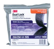 TB3550 - Hook & Loop Fastener, 10 ft, 3.05 m, 1 ", 25.4 mm, Black, PO (Polyolefin) - 3M