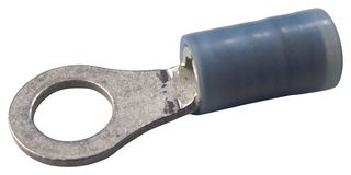19324-0007 - Ring Tongue Terminal, M3.5, #6, 2.5 mm², Avikrimp 19324, Blue - MOLEX
