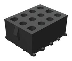 10-84-4122 - Pin Header, Power, 6.35 mm, 3 Rows, 12 Contacts, Through Hole Straight, MLX 42002 - MOLEX