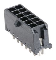 43045-1224 - Pin Header, Power, 3 mm, 2 Rows, 12 Contacts, Through Hole Straight, Micro-Fit 3.0 43045 - MOLEX