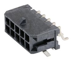 43045-1011 - Pin Header, Power, 3 mm, 2 Rows, 10 Contacts, Surface Mount Right Angle, Micro-Fit 3.0 43045 - MOLEX