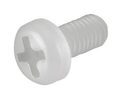97790603111 - Screw, Pan Head Phillips, Nylon 6.6, M3, Natural, 6 mm Length, UL94 V-2, WA-SCRW Series - WURTH ELEKTRONIK