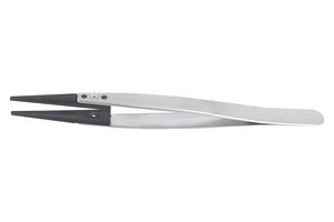279CFR.SA.1 - Tweezer, General Purpose, Straight, Flat, Polyamide Tip, 130 mm Length - IDEAL-TEK