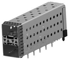 2007492-5 - Cage & Connector, SFP+, 2 x 1 (Stacked), Without Heat Sink, With Light Pipe, Through Hole, Press-Fit - TE CONNECTIVITY