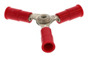 19204-0004 - Closed End Splice, InsulKrimp 19204, Crimp, 22 AWG, 18 AWG, 0.8 mm², Red - MOLEX