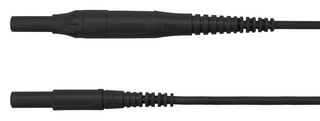 MSFK B441 / 1 / 200 / SW - Banana Test Lead, 4mm Banana Plug, Shrouded, 4mm Banana Plug, Shrouded, 6.6 ft, 2 m, Black, 8 A - SCHUTZINGER