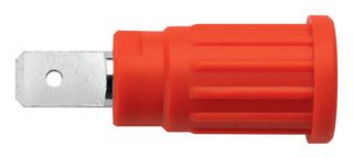 SEPB 7090 NI / RT - Banana Test Connector, Jack, Panel Mount, 24 A, 1 kV, Nickel Plated Contacts, Red - SCHUTZINGER